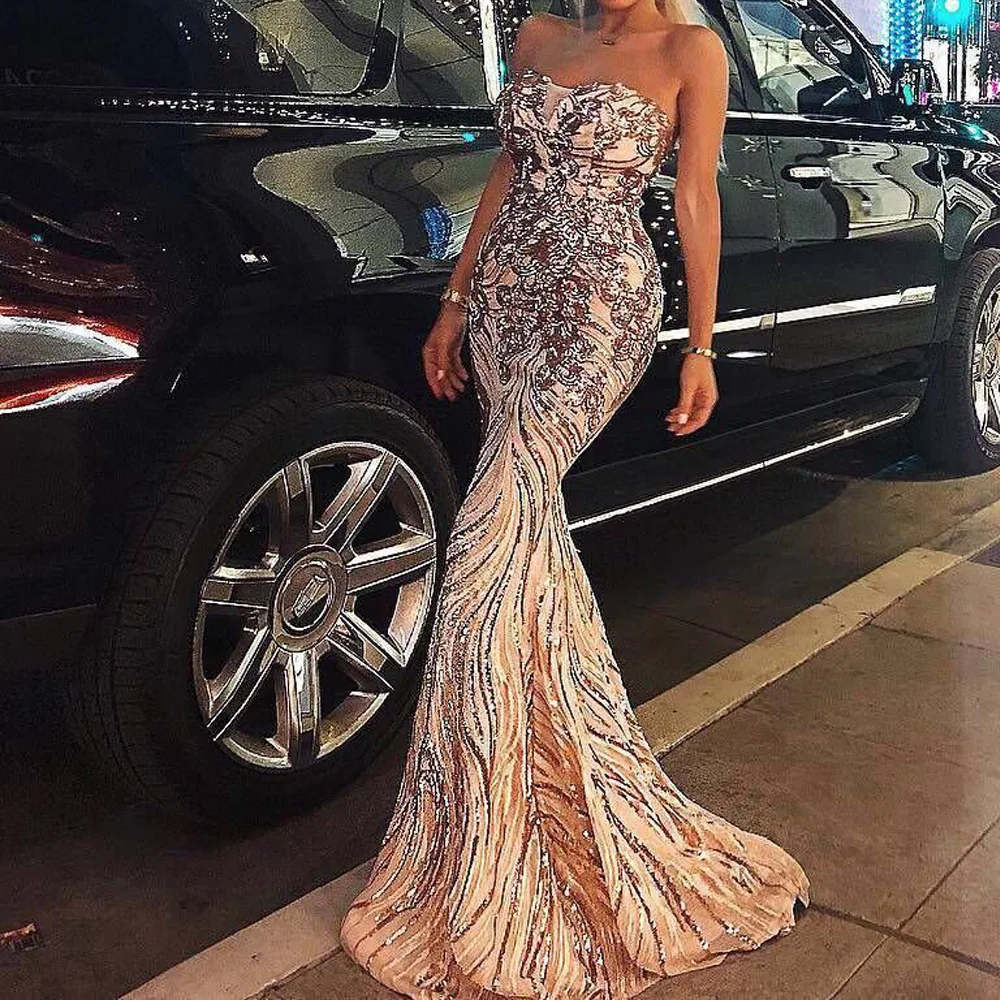 

2019 Guangzhou Factory Wholesale Hot Sexy Evening Dress For Party, As the picture