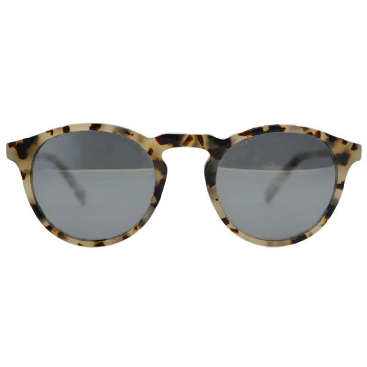 

September Promotion Cheap Wholesale Round Shape Vintage Retro Unisex Fashion Acetate Sunglasses, Multicolor