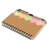 Personalized Memo Pad Recycled Paper Spiral Mini Notebook with Pen Sticky Notes