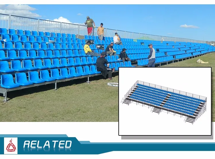 Mobile bleachers chair Stadium seating system for outdoor sports