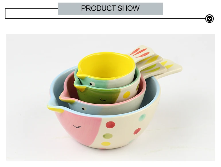 Cute Animal Shape Ceramic Measuring Cups With Handle Buy Ceramic