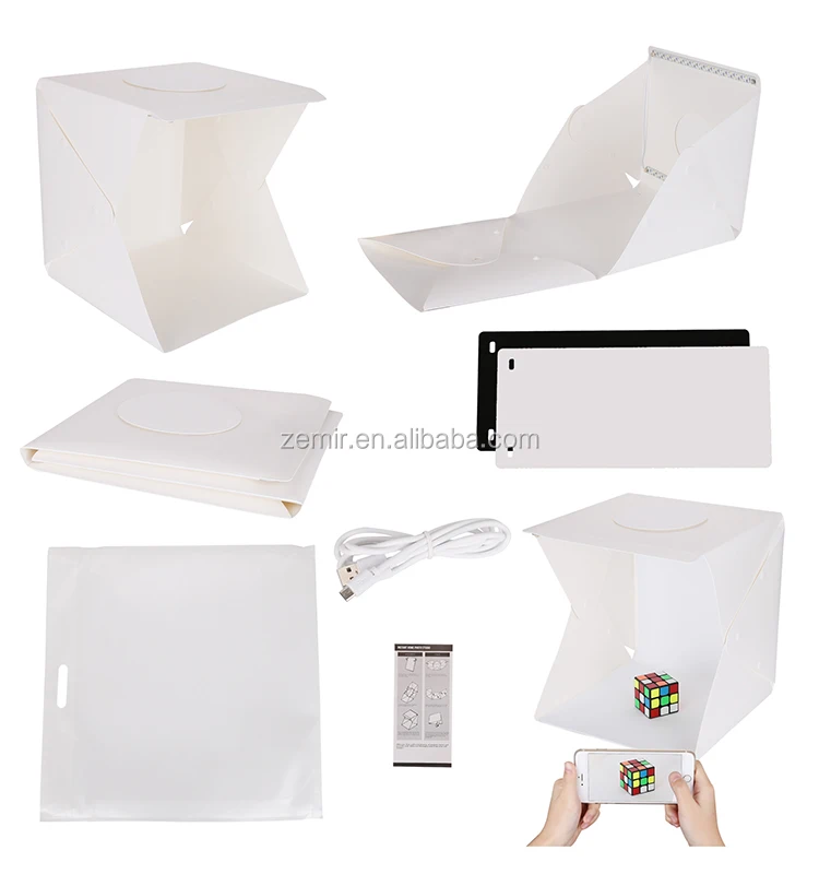 40cm 16 Inch Portable Mini Photo Studio Mini Lightbox With Two Led Strips Buy Photo Studio