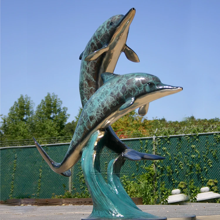 Hot Sale High Quality Outdoor Life Size Brass Dolphin Statues - Buy ...