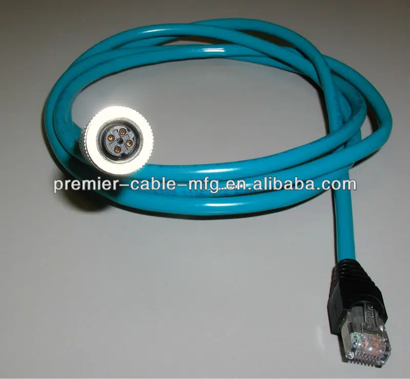 M12rj45 10m Cat 5e Cables With Flexlife Cable
