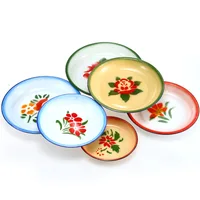 

enamel dinner soup rice plate with decal for kitchenware and diinerware