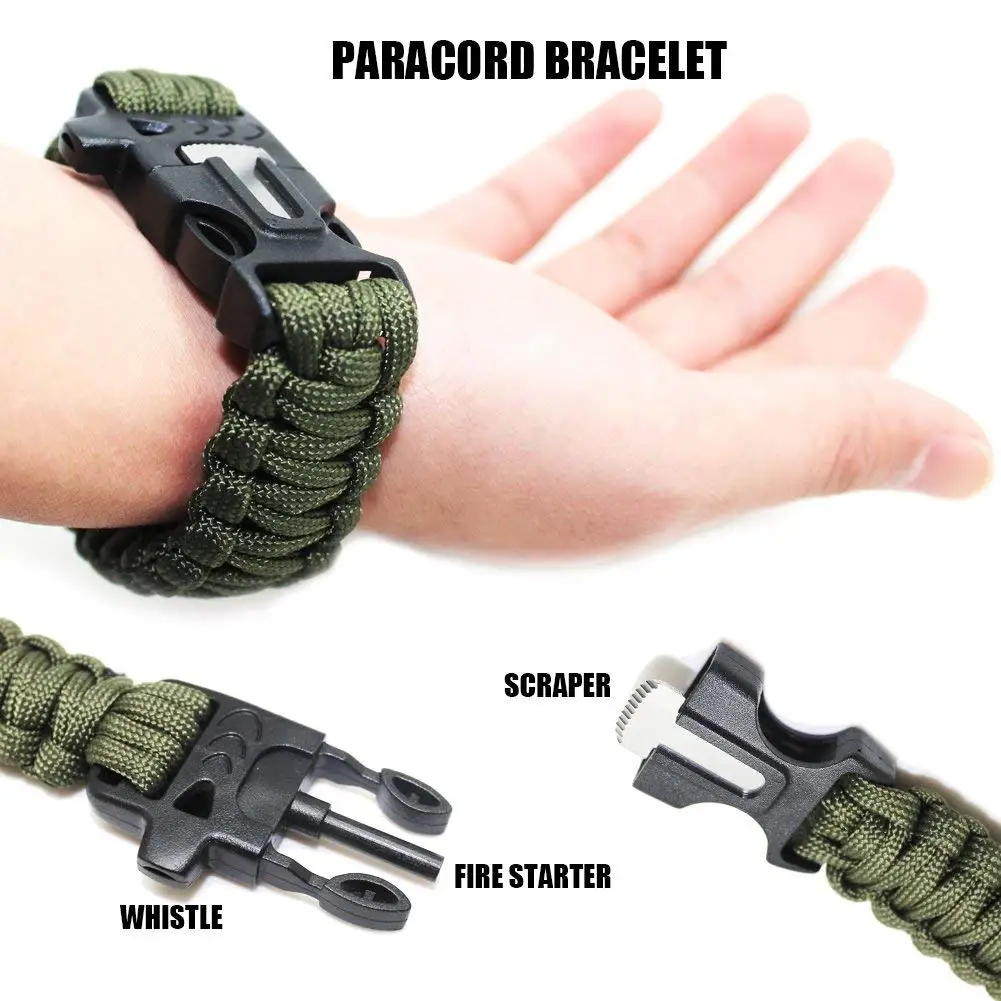 10 in 1 survival kit bracelet