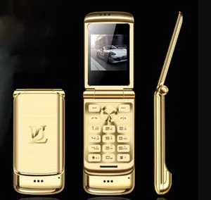 V9 Metal Luxury Mini Flip Mobile Phone