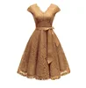 Elegant Red Lace dress Women Patchwork Slash Neck Short Sleeve Sashes Tunic Dress 2019 Summer Ladies Sexy Evening Party Dresses