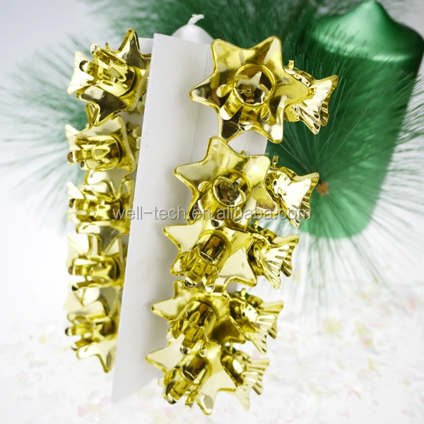 Christmas Tree 4.5cm Star shape with Fish Tail Clip Candle Metal holder Candle Holder