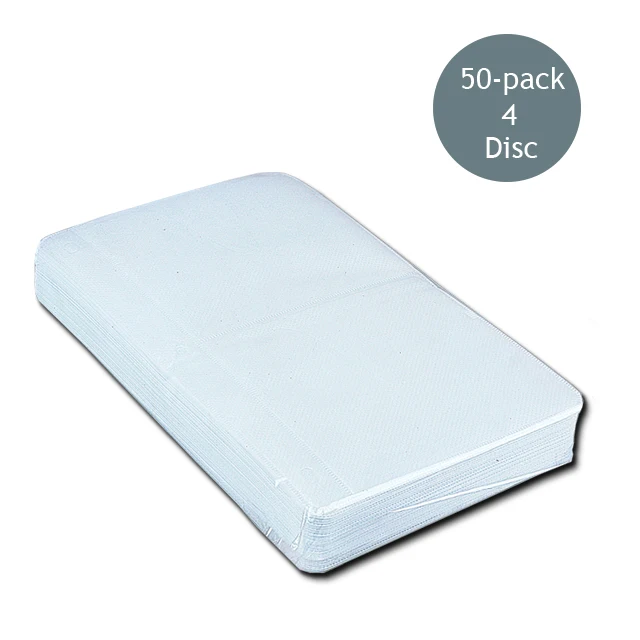 
Clear standard ring binder 100-pack 2 disc cd dvd plastic sleeve 