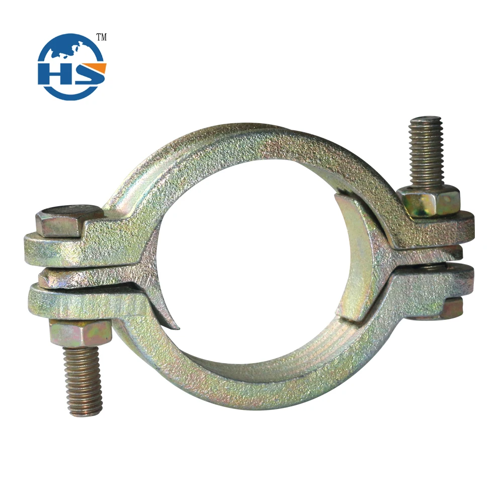 Carbon Steel Omega Clamps Plated Iron Material Double Bolt Hose Clamp ...