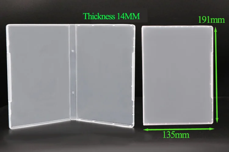 14mm Standard Clear Dvd Case No Hub Multifunction Plastic Packing
