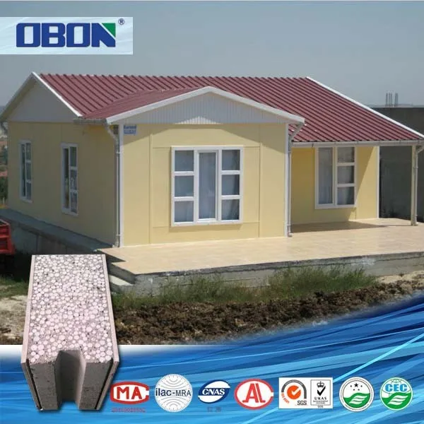OBON economic relocatable homes light steel sandwich panel prefabricated houses