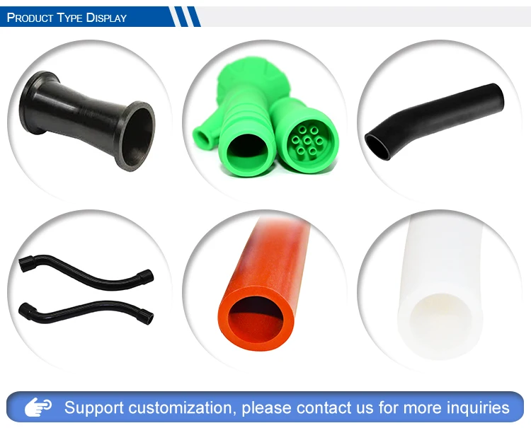 oem product NBR Accordion Heat Resistant Pipe Rubber Hose Silicone Pipe