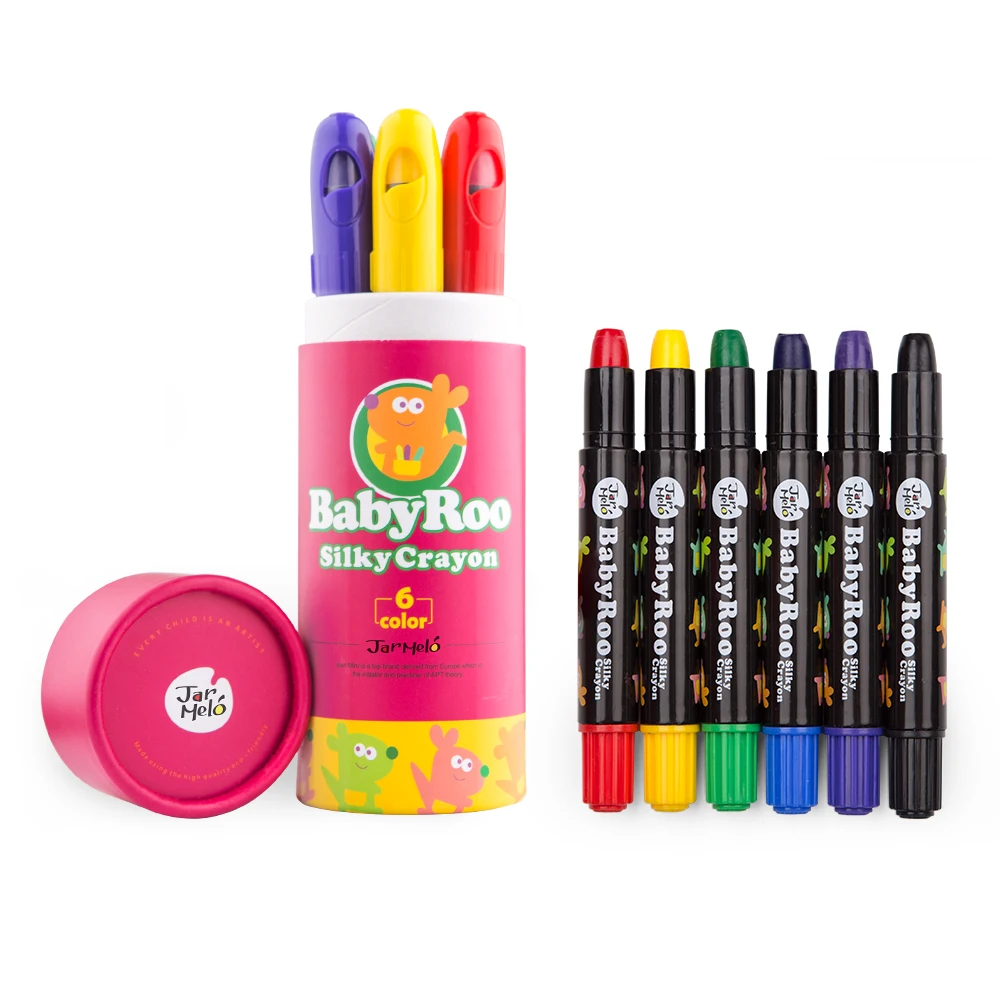 
Silky Washable Gel Wex Crayon 6 Colors Children Fancy Face Paint Twistable Crayons colores in Bulk 