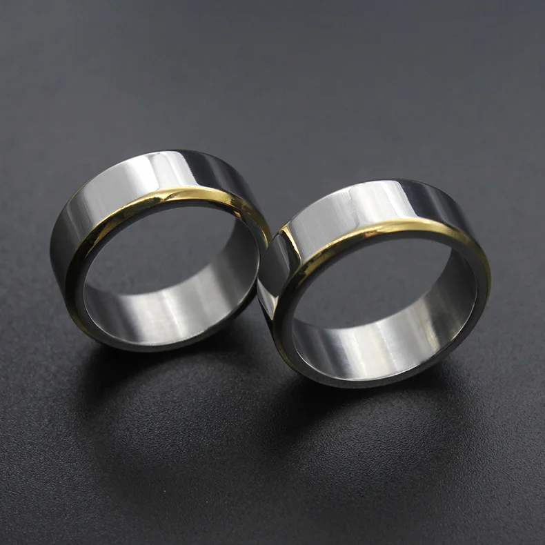 ZJ058 Amazon Топ продавец 2019 Новое золото обручальное кольцо для пары, нержавеющая сталь обручальные кольца для мужчин