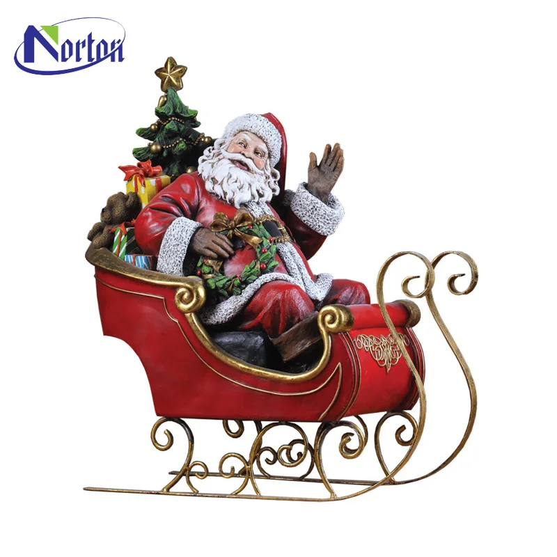 santa claus resin statue