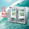 Glass door counter top mini bar fridge soft drink display refrigerator
