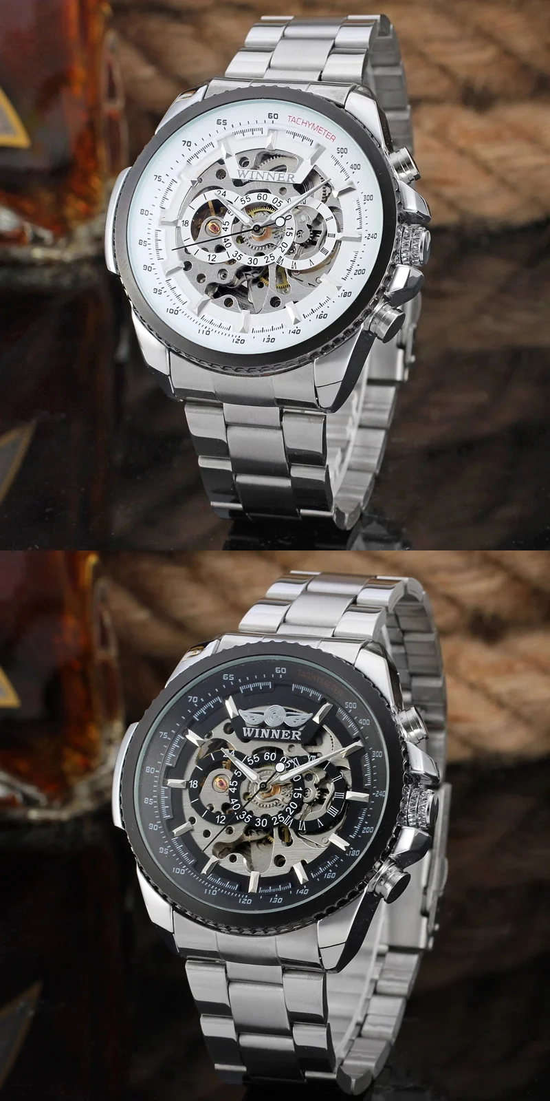 Gute Mens Watches, Mechanical Skeleton Stainless Sri Lanka | Ubuy