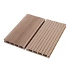 engineering waterproof wood plastic composite tongue and groove hollow plank flooring