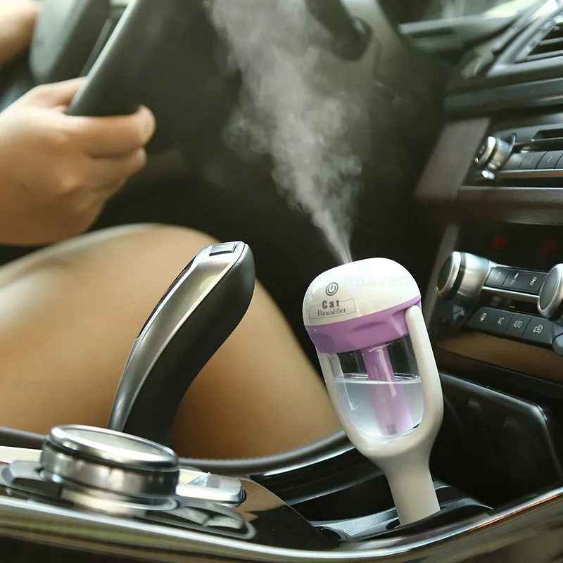12v Car Steam Humidifier Air Purifier Aroma Diffuser Essential Oil Diffuser Aromatherapy Mist Maker Fogger