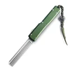 Razor outdoor camping double automatic stainless steel knife comb Folding Pocket Moustache Shaping Comb otf knife