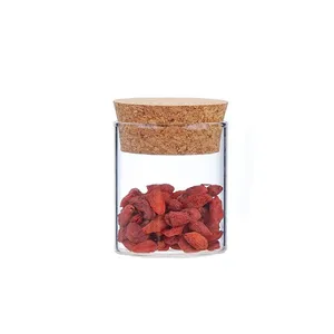bottle jars airtight food storage container glass storage jar glass canister tea jar with cork lid
