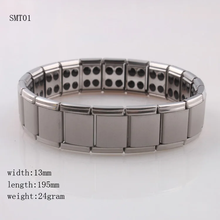 

Stainless steel bracelet jewelry titanium steel health bracelet magnet bracelet overseas hot jewelry W073
