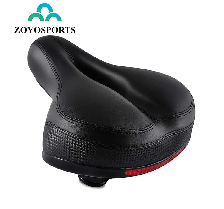 

ZOYOSPORTS Comfort Bike Seat Replacement Padded Soft High Memory Foam Bicycle Saddle with Dual Shock Absorbing Rubber Balls