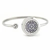 stainless steel essential oil holder bangle for women with felt pads