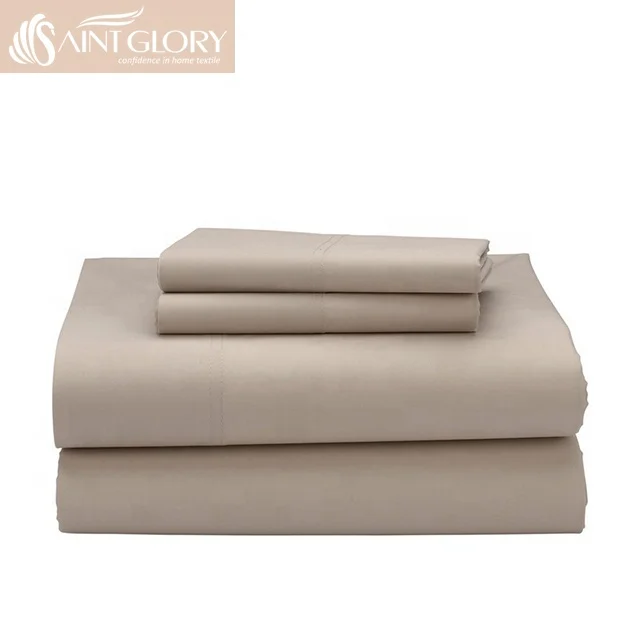 Wholesale Hotel Collection White Cotton Bedding Queen Bed Sheet Set