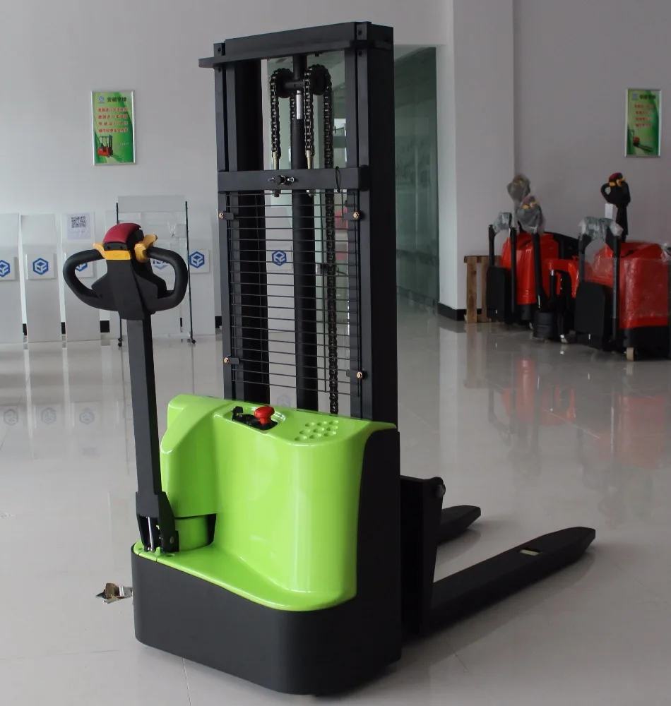 
Mini forklift 1500 kg 3000 mm DC motor pedestrian electric stacker CE certified 