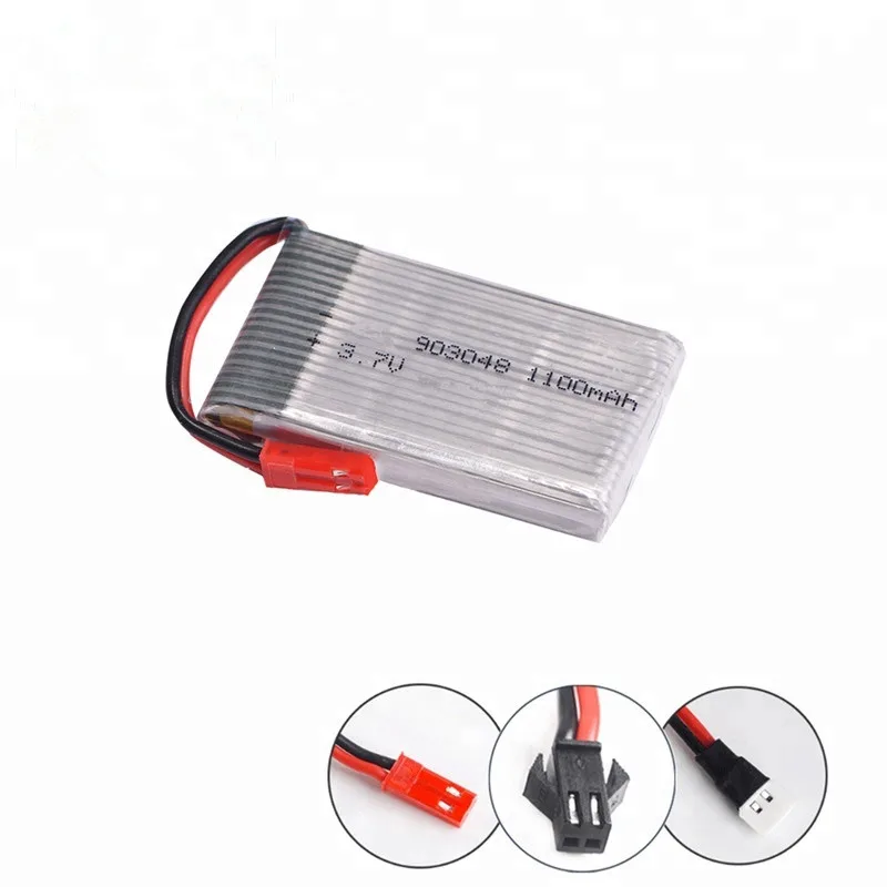 Rc Helicopter Battery 3.7v 1100mah Li Polymer Rechargeable Lipo Cell