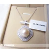 D.PROMISE white pearl necklace,royal pearl necklace