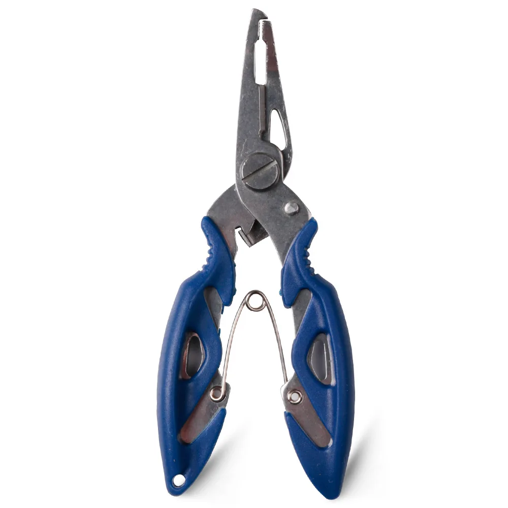 Stainless Steel Fishing Pliers Scissors Line Cutter Split Ring Hook Remover 