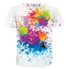 Unisex 3D Graphic Printed Casual Short T-shirt O Neck Quick dry 100%Polyester 3D Digital Print Dye Sublimation T-shirt Printing