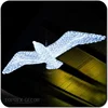 Toprex decor 3d led outdoor garden decoration milky white acrylic flying bird
