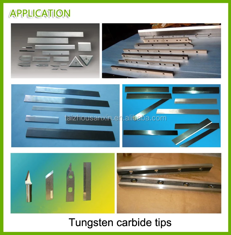 application fortungsten carbide strips