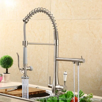 Pull Out And Down 3 Way Kitchen Faucet With Sprayer Buy Pull Out