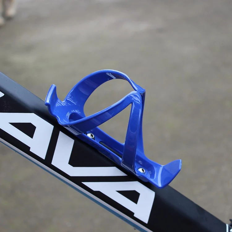 

Plastic Mountain Bike Water Bottle Cage Bicycle Water Bottle, Blue red black white yellow