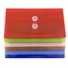 Hot sale top quality custom PP document file bag transparent plastic binder folder with string closure