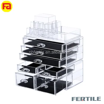 Zcc1014 Detachable Acrylic Makeup Organizer Storage Box 7 Drawer