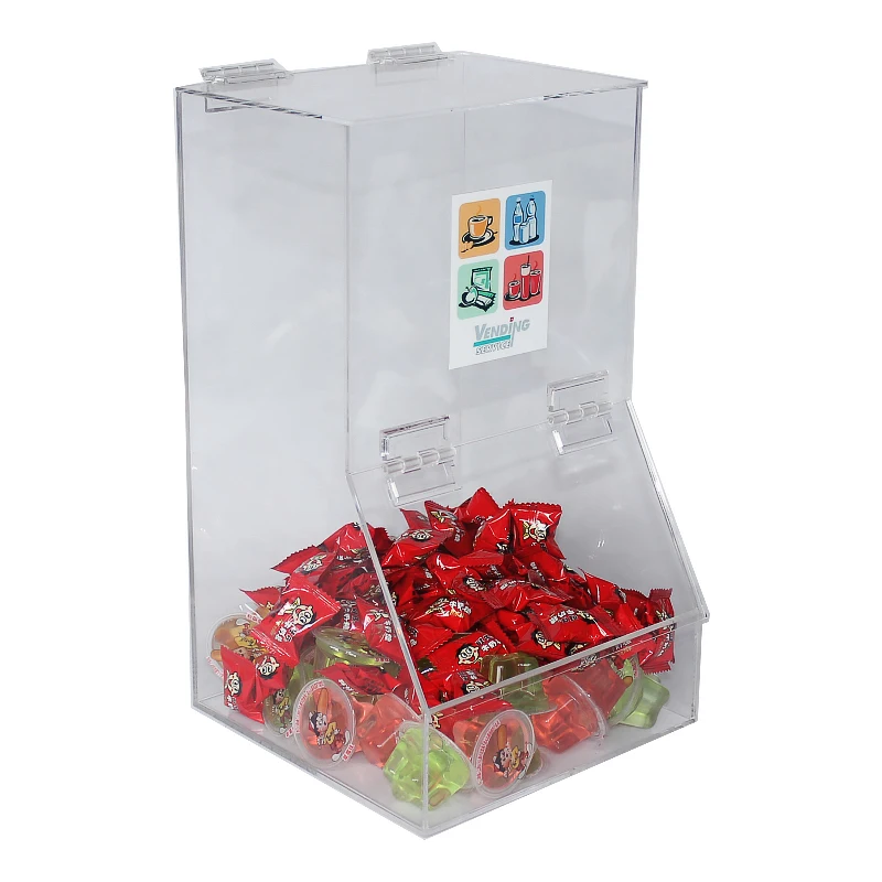 Manufacturing Acrylic Clear Candy Box Bulk Food Dispenser Gravity Feed