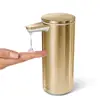 Amazon Top Seller 2019 5 Star Hotel Sensor Hand Touch Free Automatic Sanitizer Liquid Foam Soap Dispenser in Brass Effect