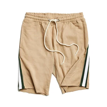 mens khaki shorts with elastic waistband