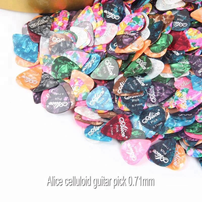 

high quality  alice celluloid guitar picks for playing guitar Factory OEM, Colorful