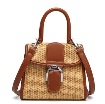 vegan rattan bag