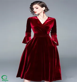 velvet dress one piece