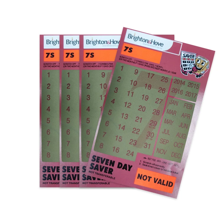 Gambling Scratch Lottery Card Variable Scratch Off Paper Card And Win Cards