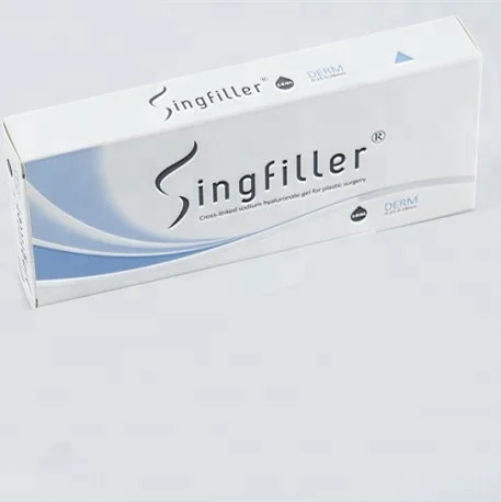 

Singfiller cross linked hyaluronic acid dermal filler 2 ml Derm, Transparent